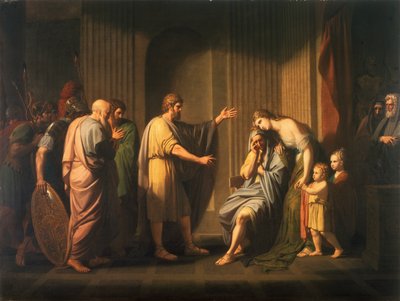 Cleombrotus Verbannen door Leonidas II, Koning van Sparta door Benjamin West